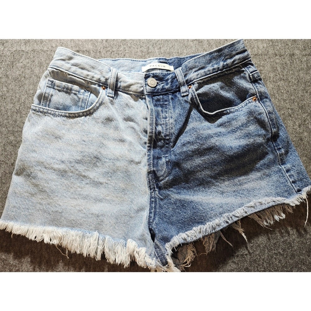 PAC SUN‎ Vintage High Rise Cutoff Jean Shorts Junior's Size 27